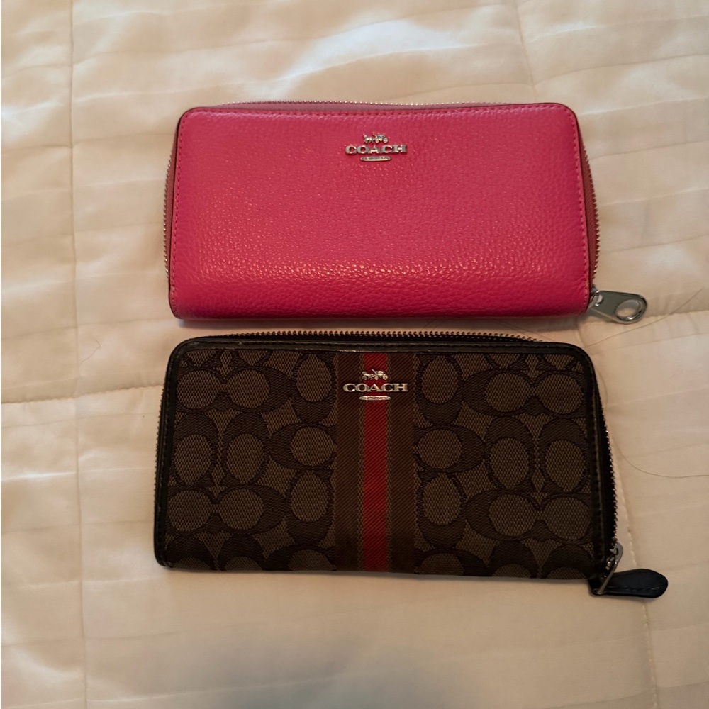 Coach Pink and Brown Wallet Duo - Picture 6 of 6